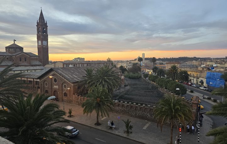Sunset over Asmara