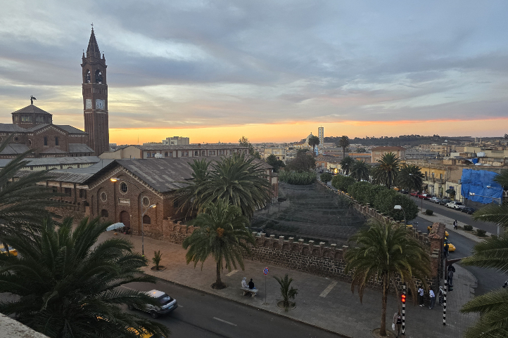 Sunset over Asmara
